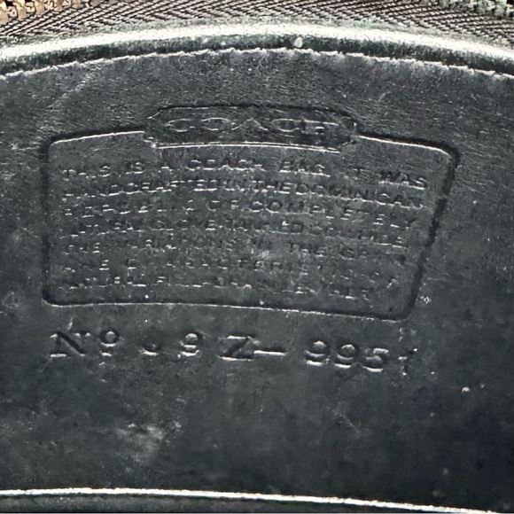 Coach Vintage Leather Flap Shoulder Bag Black Y2K Messenger Bag Women’s - Picture 17 of 17